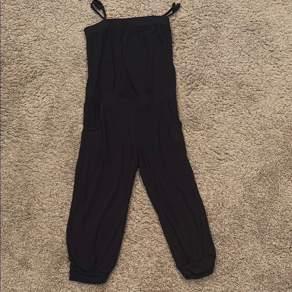 H&M Black Jumpsuit with Relaxed Silhouette